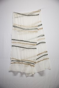 Silk Chiffon Irregular Stripe